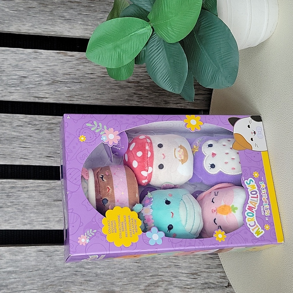 Micromallows Plush Toy Set -5 Piece 2.5" Each